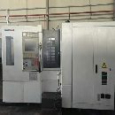 []同款两台德马吉森精机NH4000DCG高速高精卧式加工中心.